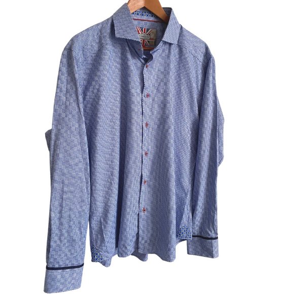 7 Downie Street English Designer Summer Dress Shirt - Picture 1 of 7